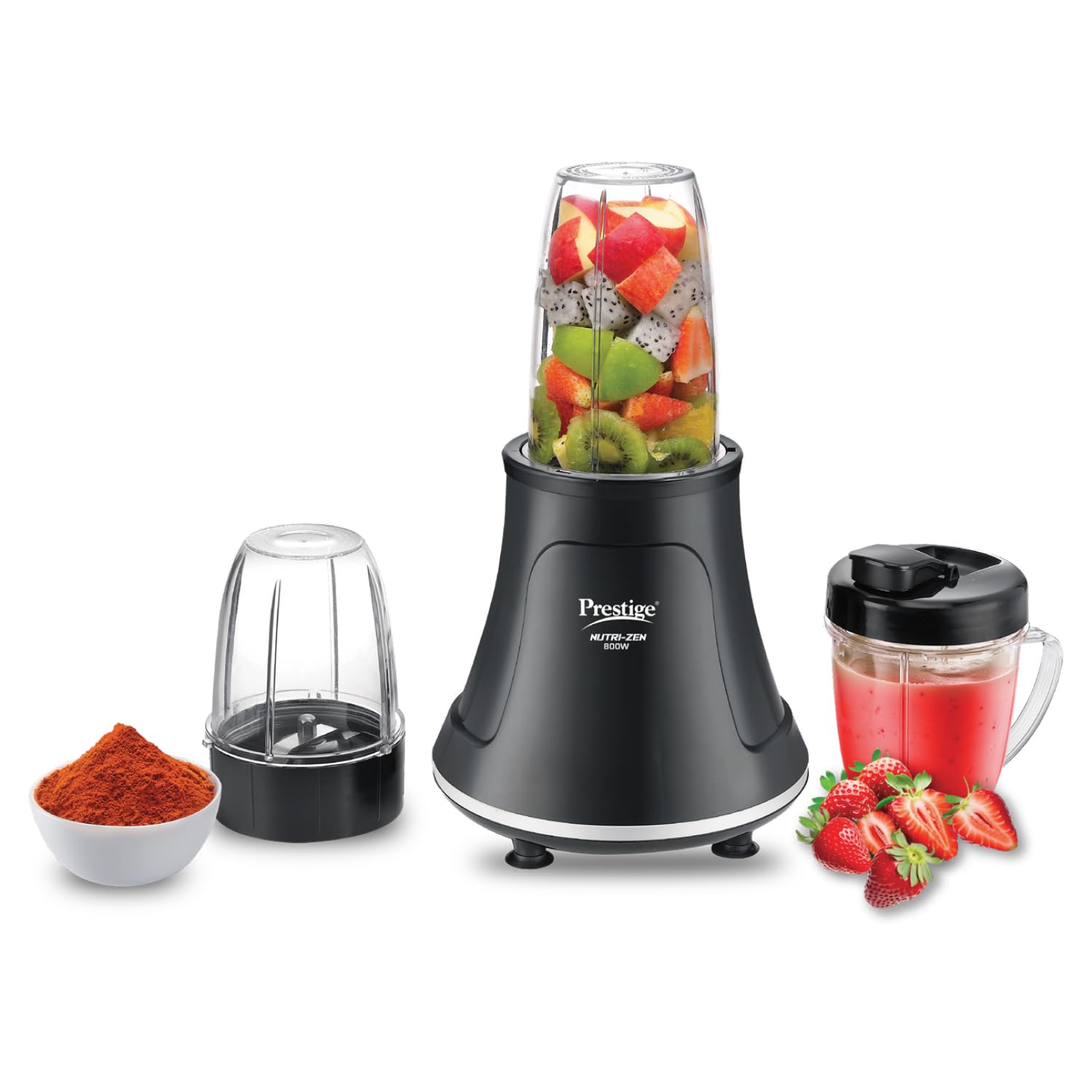 Prestige Nutri-Zen Mixer Grinder with 3 Polycarbonate Jars